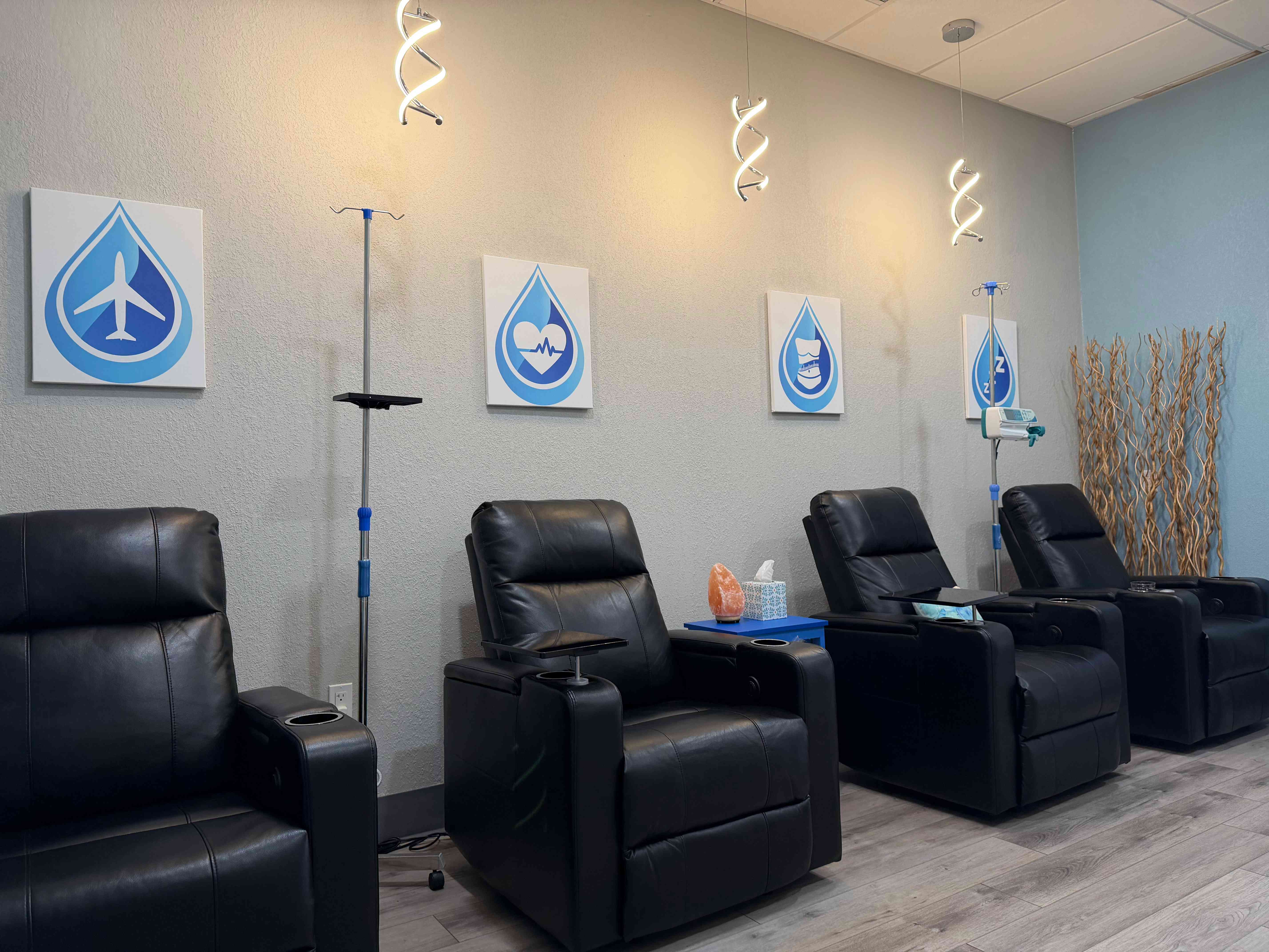 Relaxing IV therapy treatment room in Palm Harbor